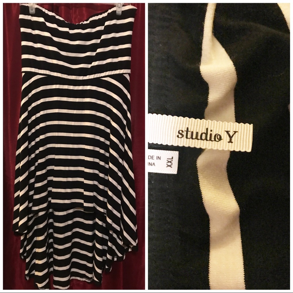 🎉HP🎉💟BOGO💟Studio Y High Low strapless dress💟